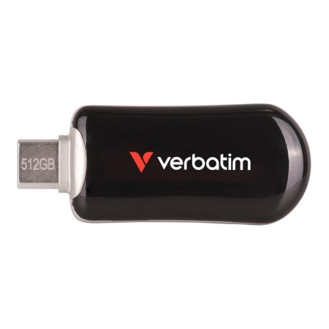 Pendrive Verbatim Plectra 512GB USB-C 3.0 Black