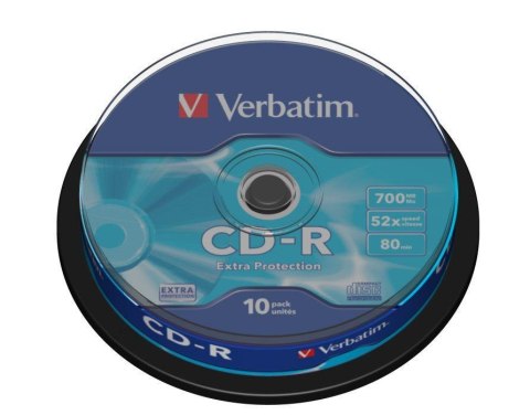 Płyty CD-R Verbatim 52x 700MB Extra Protection (Cake 10)