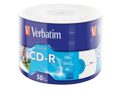 Płyty CD-R Verbatim 700MB Extra Protection Printable Wrap (50 Spindel)