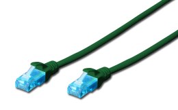 Patchcord DIGITUS UTP kat. 5e 15m PVC zielony