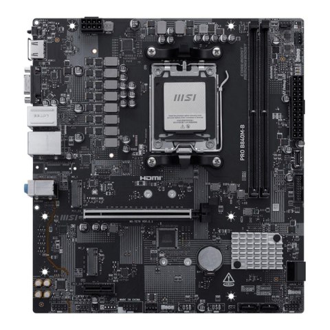 Płyta MSI PRO B840M-B /AMD B840/DDR5/SATA3/M.2/USB3.0/PCIe4.0/AM5/mATX