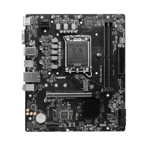 Płyta MSI PRO H610M-E /H610/DDR5/SATA3/M.2/USB3.0/PCIe4.0/s.1700/mATX