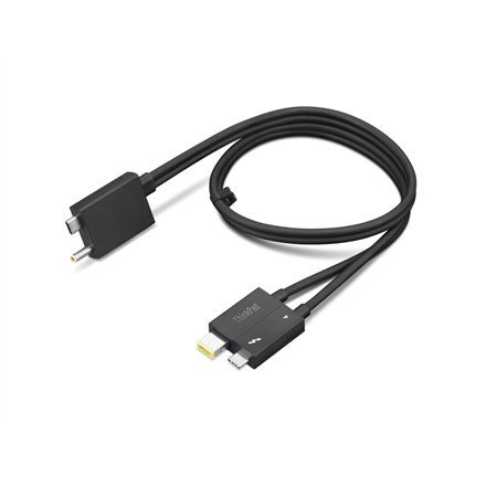 Lenovo 4X91K16970 kabel Thunderbolt 0,7 m 40 Gbit/s Czarny