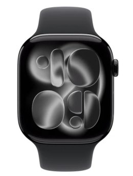 Apple Watch Series 11 GPS + Cellular, koperta 42 mm z tytanu w kolorze naturalnym, pasek sportowy w kolorze górskiej szarości - rozmia