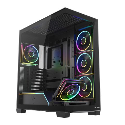 MODECOM OBUDOWA VOLCANO STELLAR PLUS ARGB MIDI 5F BLACK