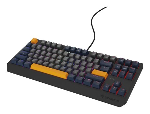 GENESIS Thor 230 TKL klawiatura Gaming USB QWERTY Angielski Niebieski