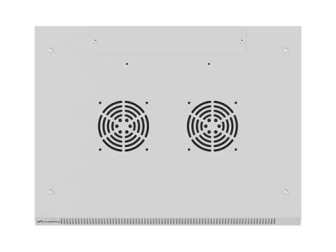 Lanberg Szafa instalacyjna rack wisząca 19 cali 4U 600x450 drzwi perforowane (flat pack) szara