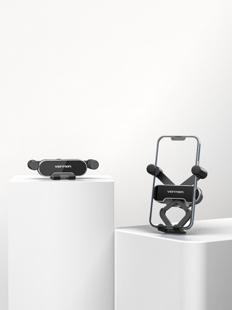 Uchwyt samochodowy do telefonu Vention 4.7 do 7.2 cala czarny