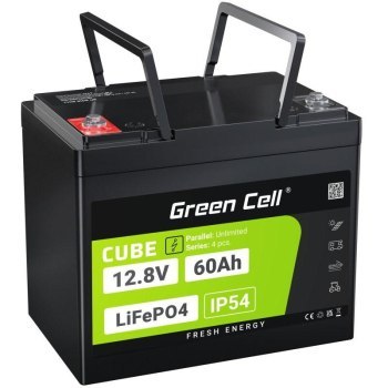 GREEN CELL AKUMULATOR LIFEPO4 CUBE 60AH 12V/12.8V 768WH LFPGC12V60AH