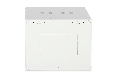 Szafa sieciowa wisząca DYNAmic 19" 9U rack 600x600, drzwi szyba, szary, niedzielona, złożona, 60kg