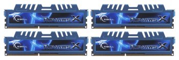 Zestaw pamięci G.SKILL RipjawsX F3-1600C9Q-32GXM (DDR3 DIMM; 4 x 8 GB; 1333 MHz; CL9)
