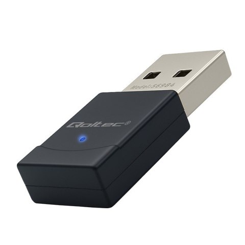 Qoltec Bezprzewodowy mini Adapter Wi-Fi 6 | Standard AX | Bluetooth 5.4 | USB | 900Mbps