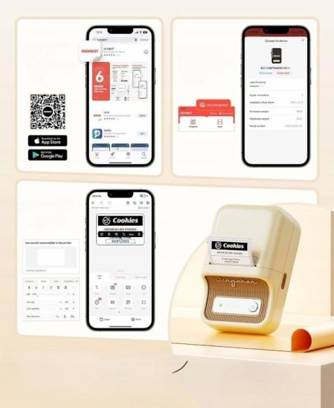 Drukarka Etykiet Niimbot B21 S biały