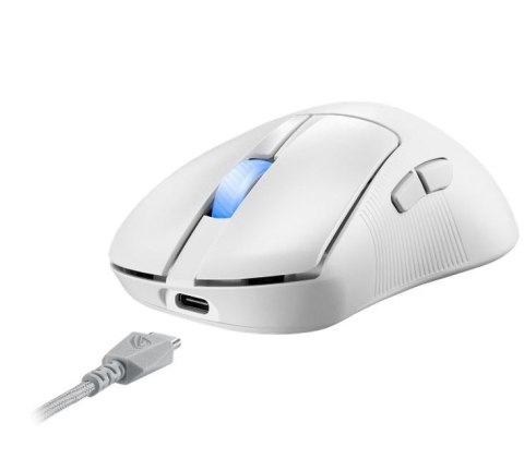 Asus Mysz bezprzewodowa ROG Keris II ACE 42000/WL/BT/RF/USB/White