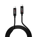 Lindy 43348 kabel USB USB 3.2 Gen 2 (3.1 Gen 2) 3 m USB C Czarny