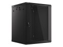Lanberg WF01-6615-10B stojak 15U Szafa wisząca Czarny