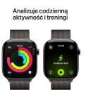 Apple Watch Series 11 GPS + Cellular koperta 46 mm z tytanu w kolorze łupku, bransoleta mediolańska w kolorze łupku S/M
