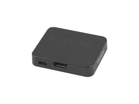 Splitter Video Lanberg HDMI -> 2x HDMI 4K + Port USB-C czarny