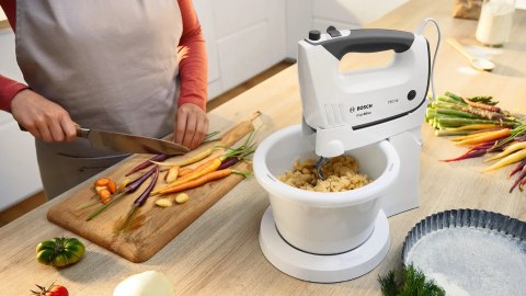 Mikser z misą Bosch ErgoMixx MFQ37490 (750W; biały)