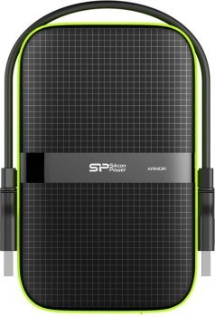 Dysk zewnętrzny Silicon Power Armor A60 4TB 2.5 USB 3.2 5400 obr/min Green-Black (SP040TBPHDA60S3K)