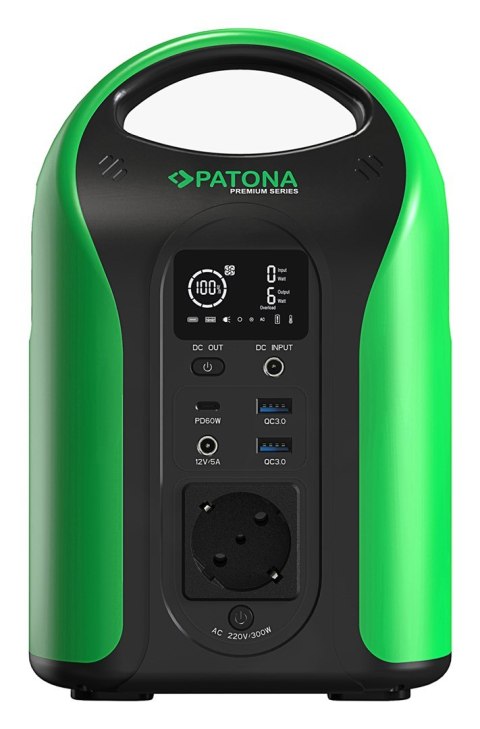 Przenośna stacja zasilania Patona Platinum 300W 283Wh PD60W USB5V/3A DC12/5A (WYPRZEDAŻ)