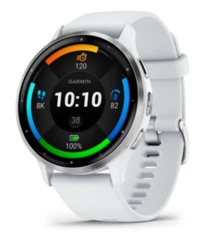 Garmin Venu 3 z czujnikiem tętna HRM Elevate Ox (srebrna ramka / kamiennobiała koperta / kamiennobiały pasek)