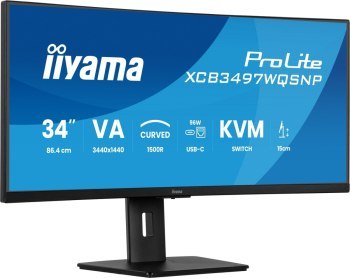 Iiyama XCB3497WQSNP-B1 - 34'' | VA | UWQHD | 0.4ms | 120Hz | KVM