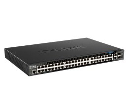 D-Link DGS-1520-52MP Zarządzany L3 Gigabit Ethernet (10/100/1000) Obsługa PoE 1U Czarny