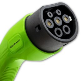 Qoltec Mobilna ładowarka do samochodu elektrycznego EV z regulacją 2w1 Typ2 | 3.5kW | 230V | Wi-fi | LCD | Przenośna | Wallbox |