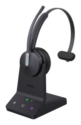 Yealink WH64 Mono UC Zestaw słuchawkowy Bezprzewodowy Opaska na głowę Biuro/centrum telefoniczne USB Type-C Bluetooth Czarny