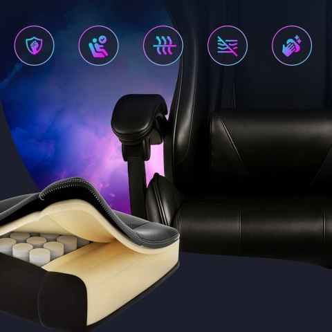 Extralink Gaming | Fotel gamingowy | biurowy, obrotowy, kubełkowy, czarny, G-524