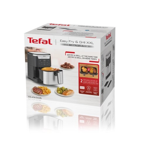 Tefal Easy Fry & Grill EY801D 6,5 l Autonomiczny 1650 W Frytkownica na gorące powietrze Stal nierdzewna