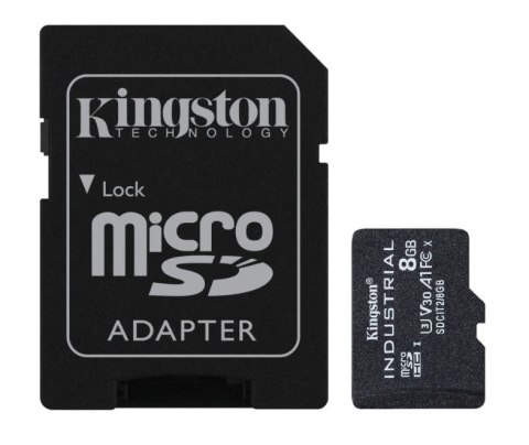 Kingston Karta pamięci microSD 8GB CL10 UHS-I Industrial bez adaptera