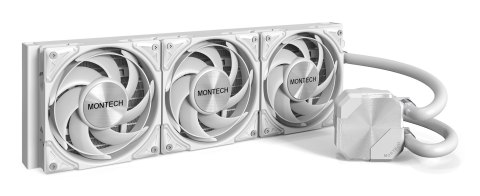 Chłodzenie wodne Montech HyperFlow Silent AiO - 360mm, białe