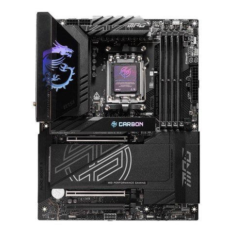 Płyta MSI MPG X870E CARBON WIFI /AMD X870/DDR5/SATA3/M.2/USB4/WiFi/BT/PCIe5.0/AM5/ATX