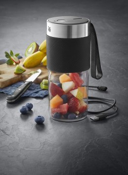 Blender WMF KITCHENminis Mix on the Go 0,3 l 50 W - Stal nierdzewna - Przezroczysty