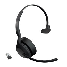 Jabra Evolve2 55 Zestaw słuchawkowy Bezprzewodowy Opaska na głowę Biuro/centrum telefoniczne Bluetooth Czarny