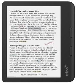 Tolino vision kolorowy czytnik e-booków