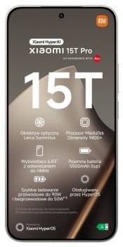 Smartfon Xiaomi 15T Pro 12/512GB Gray