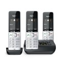 Telefon bezprzewodowy Gigaset 500A Comfort Trio - Automatyczna sekretarka - ECO DECT\GAP\CAT-iq - Srebrny + 2 dodatkowe słuchawk
