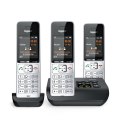 Telefon bezprzewodowy Gigaset 500A Comfort Trio - Automatyczna sekretarka - ECO DECT\GAP\CAT-iq - Srebrny + 2 dodatkowe słuchawk