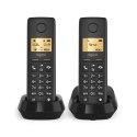 Gigaset PURE 100 duo Telefon analogowy/DECT Nazwa i identyfikacja dzwoniącego Czarny