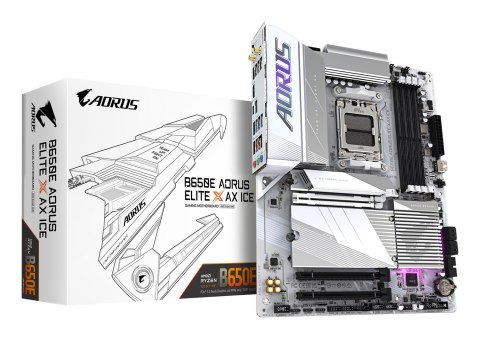 GIGABYTE B650E AORUS ELITE X AX ICE AMD B650 Gniazdo AM5 ATX