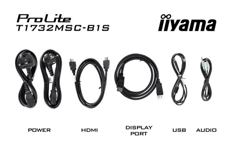 Monitor IIYAMA T1732MSC-B1S 17inch PCAP Bezel Free Front 10P Touch 1280x1024