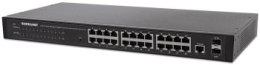 INTELLINET GIGA SWITCH 24X RJ45 + 2X SFP WEB-SMART VLAN QOS RACK 560917
