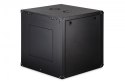 Digitus Szafa sieciowa wisząca Dynamic 19" 12U rack 607x600x600mm, drzwi szyba, czarna, niezłożona, 60kg
