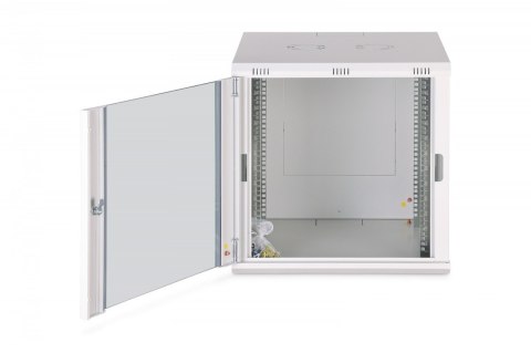 Digitus Szafa sieciowa wisząca Dynamic 19" 12U rack 607x600x600mm, drzwi szyba, szara, niezłożona, 60kg
