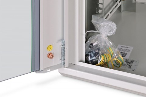 Digitus Szafa sieciowa wisząca Dynamic 19" 12U rack 607x600x600mm, drzwi szyba, szara, niezłożona, 60kg