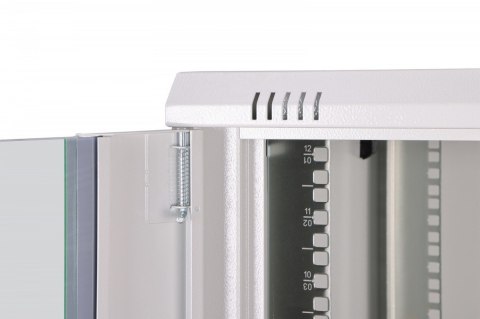 Digitus Szafa sieciowa wisząca Dynamic 19" 12U rack 607x600x600mm, drzwi szyba, szara, niezłożona, 60kg