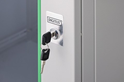 Digitus Szafa sieciowa wisząca Dynamic 19" 16U rack 785x600x600mm, drzwi szyba, szary, niezłożona, 60kg